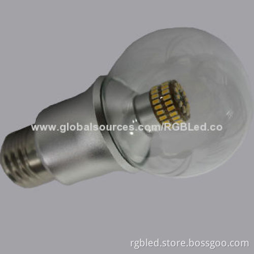 E27 LED Bulb with 6W Power, 60SMD 3014 LEDs and 550lm Luminous Flux